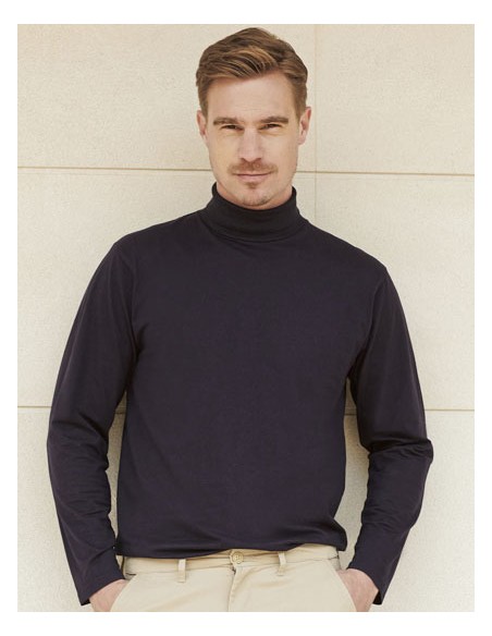 HEN-H020-Roll-Neck Long-Sleeve Top 2